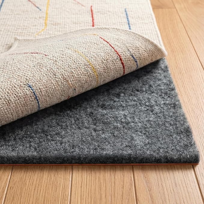 Rug Pad 4 x 6 Ft Non-Slip, Felt and Natural Rubber Backing, 1/4" Thick - Image 8