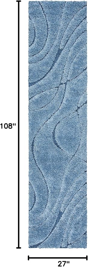 SAFAVIEH Florida Shag Collection Runner Rug - Image 2