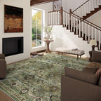 Washable Area Rugs for Living Room: 5x7 Rug Boho Vintage Rugs Stain Resistant - Image 3