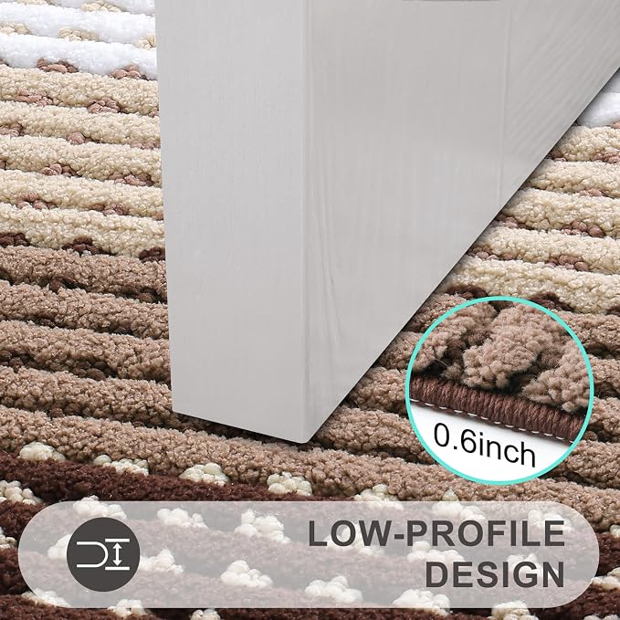 Kitinjoy Indoor Outdoor Door Mat, 48x30 Non-Slip Absorbent Dirt Trapper - Image 4