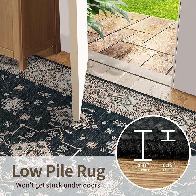 Rugxara 8x10 Area Rugs for Living Room, Large Washable Rug, Non Slip & Low Pile - Image 8