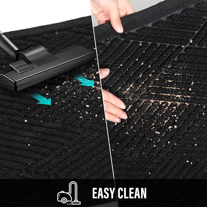 HIYARD Sturdy Front Door Mat, Absorbent Muddy Dirt Resist Welcome Door Mats - Image 7