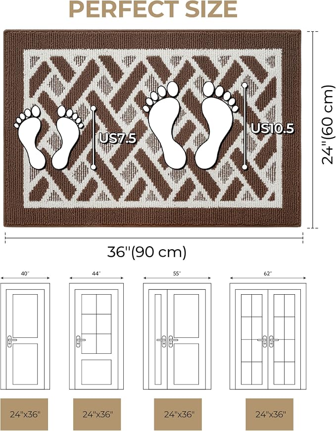 GRANNY SAYS Door Mat Inside Entrance Non-Slip, Welcome Mats Front Door Mat - Image 2
