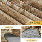 2x6 Ft Washable Runner Rug, Non-Slip Low Pile Hallway Kitchen Area Rug - Image 6