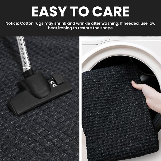 IOHOUZE Washable Runner Rug 2.6x10 Non Slip Rubber Backed Long Hallway Runner - Image 4