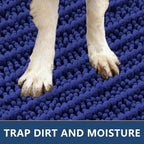 Smiry Dog Door Mat for Muddy Paws 36x24, Absorbent Dirt Trapper, Non-Slip - Image 4