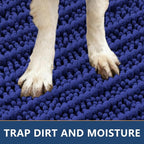 Smiry Dog Door Mat for Muddy Paws 24x16, Absorbent Dirt Trapper, Non-Slip - Image 4