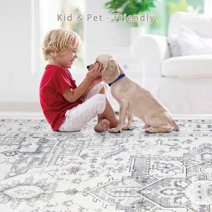 Srugn Area Rug 8x10 Washable Area Rugs - Image 6