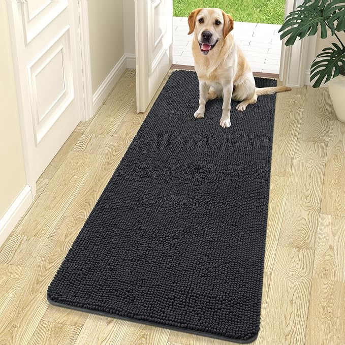 OLANLY Dog Door Mat for Muddy Paws 70x24, Absorbs Moisture and Dirt, Absorbent by OLANLY