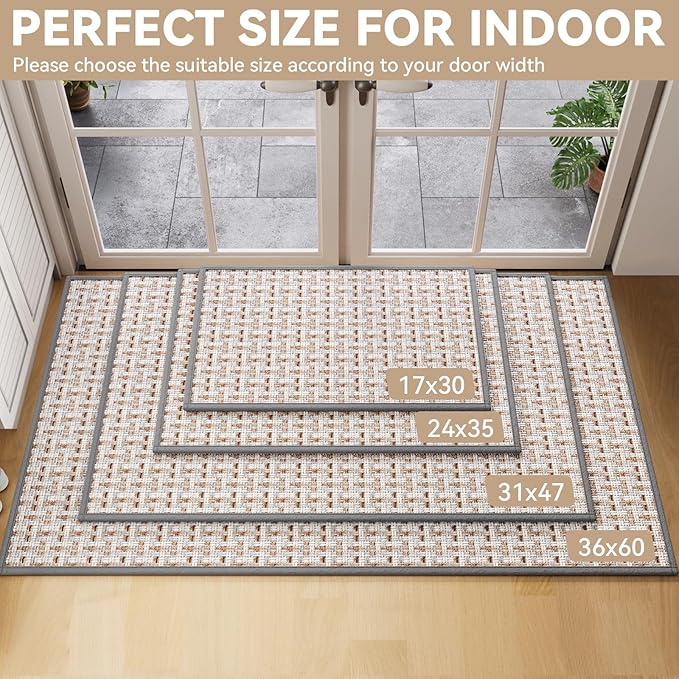 Indoor Door Mat 36x60 Dirt Resistant and Absorbent, Non-Slip Rubber Backing - Image 2
