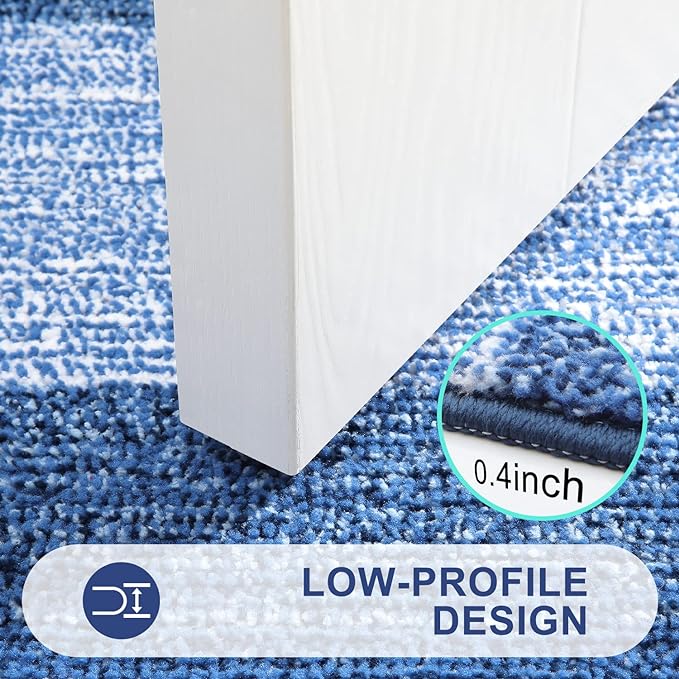 Kitinjoy Indoor Outdoor Door Mat, 34x21 Non-Slip Absorbent Dirt Trapper - Image 4