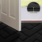 hicorfe Dirt Trapper Indoor Doormat, Non Slip Backing Washable Door Mats - Image 4