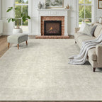 DCX 6x9 Beige Rug, Kid & Pet Friendly by DCXWashableRug