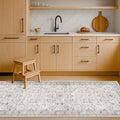 Light Gray Washable 2x8 Hallway Runners, Kitchen Runner Rug, Non-Slip & Stain by HazoHaus
