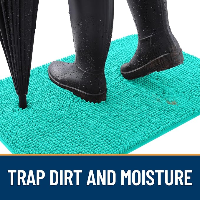 OLANLY Dog Door Mat for Muddy Paws 70x35, Absorbs Moisture and Dirt, Absorbent - Image 2