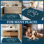 OLANLY Dog Door Mat for Muddy Paws 47x20, Paw Print Design, Absorbs Moisture - Image 8