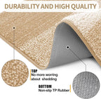 Kitinjoy Indoor Outdoor Door Mat, 48x30 Non-Slip Absorbent Dirt Trapper - Image 3