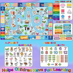 4.5x6 Feet Kids Rugs for Playroom Bedroom, Educational ABC Alphabet Area Rug - Image 3