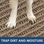 Smiry Dog Door Mat for Muddy Paws 59x24, Absorbent Dirt Trapper, Non-Slip - Image 4