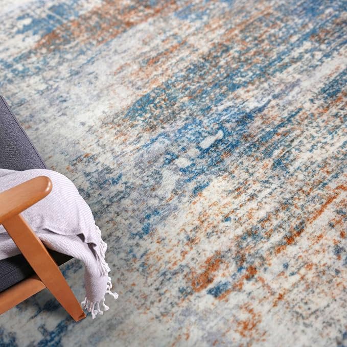 IOHOUZE Abstract Runner Rug 3x14 Ft Long Washable Runners - Image 8