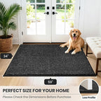 PURRUGS Dirt Trapping Door Mat 34" x 59", Non-Slip Machine Washable Entryway Rug - Image 8