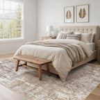UERMEI Square Area Rugs : Washable 8x8 Neutral Modern Abstract Carpet - Image 2