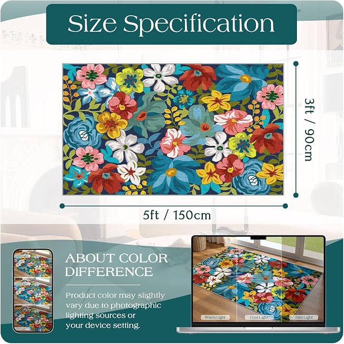 3x5 Boho Entry Rug - Image 7