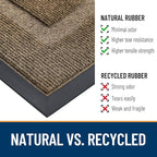 OLANLY Half Circle Door Mat Indoor Outdoor Entrance Welcome, Waterproof - Image 5