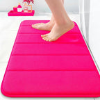 OLANLY Memory Foam Bath Mat 24x16, Super Soft Absorbent Bathroom Rugs, Quick Dry by OLANLY