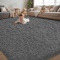 4x6 Area Rug for Living Room:Ultra Soft Fluffy Shag Dark Grey Rugs, Large Fuzzy by Unknown
