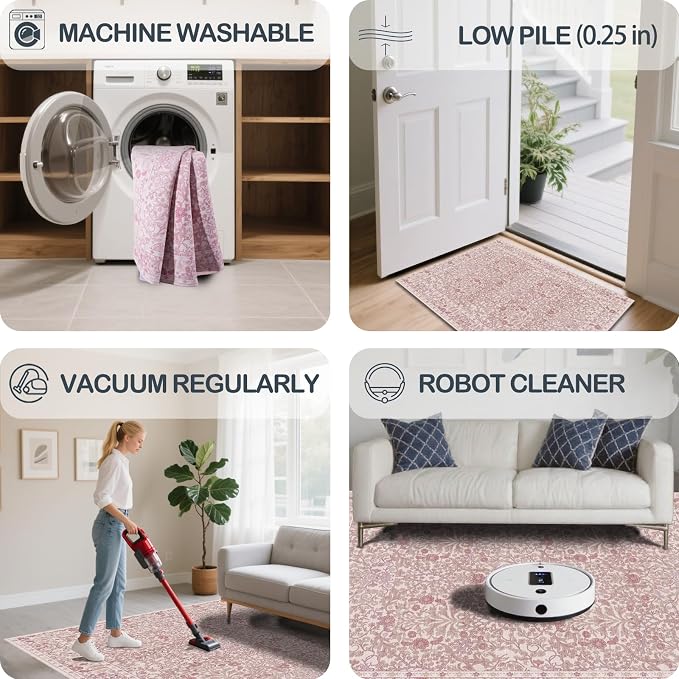 Washable 2' x 6' Runners for Hallways, Non Slip Long Floor Runner for Kitchen - Image 6