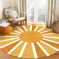 Lahome Boho Round Rugs - 4Ft Washable Non-Slip Small Round Area Rug Throw Soft by Lahome