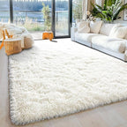 5x7ft Fluffy Fuzzy Area Rug for Living Room Bedroom, Ultra Soft Rugs for Living - Image 7
