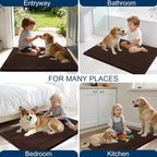 OLANLY Dog Door Mat for Muddy Paws 47x20, Ultra Absorbent Chenille Mud Doormat - Image 8