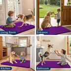 Smiry Dog Door Mat for Muddy Paws 36x24, Absorbent Dirt Trapper, Non-Slip - Image 7