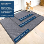 OLANLY Front Door Mat Indoor Outdoor Entrance, Waterproof Heavy Duty Doormat - Image 2