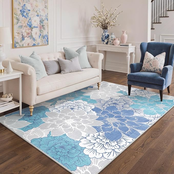 GENIMO Indoor Outdoor Area Rug 6'x9', Machine Washable Rugs - Image 4