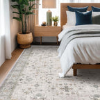 Hazo Haus Boho Light Grey Living Room Rug 8x10 - Image 6
