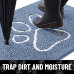 Smiry Dog Door Mat for Muddy Paws, Absorbent Dirt Trapper Non Slip Quick Dry - Image 2