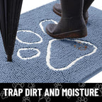 Smiry Dog Door Mat for Muddy Paws, Absorbent Dirt Trapper Non Slip Quick Dry - Image 2