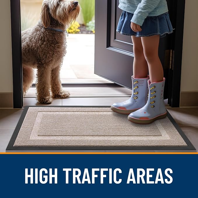 OLANLY Front Door Mat Indoor Outdoor Entrance, Waterproof All-Season, - Image 6