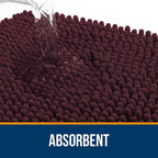 OLANLY Small Bathroom Rugs 24x16, Extra Soft Absorbent Chenille Bath Rugs - Image 4