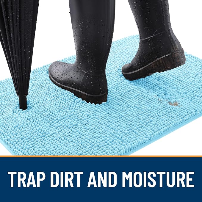OLANLY Dog Door Mat for Muddy Paws 59x32, Absorbs Moisture and Dirt, Absorbent - Image 2