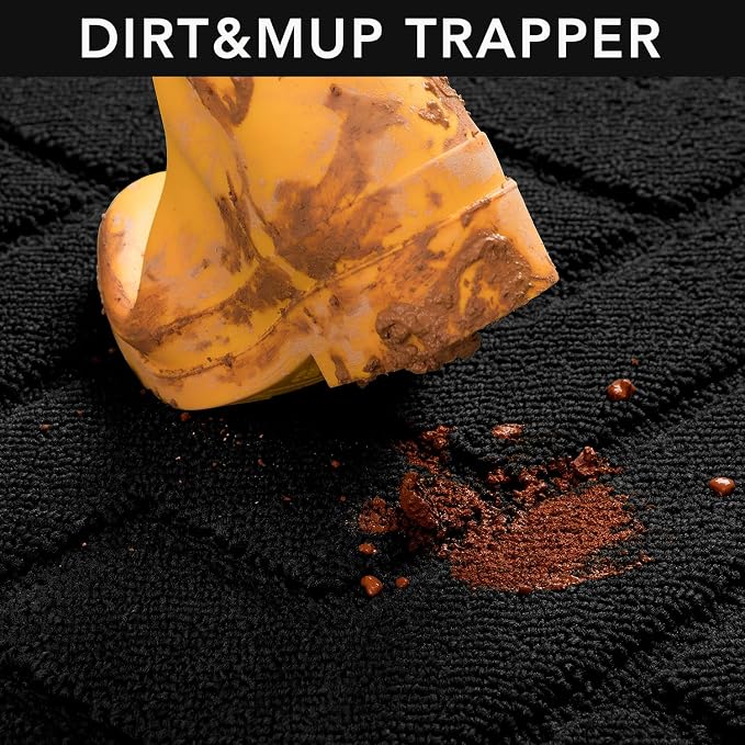 hicorfe Dirt Trapper Indoor Doormat, Non Slip Backing Washable Door Mats - Image 6