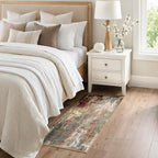 RELEANY Washable Area Rugs 2'x5' Non-Slip Modern Abstract Soft - Image 2