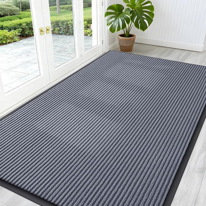 OLANLY Front Door Mat Indoor Outdoor Entrance, Waterproof Heavy Duty Doormat by OLANLY