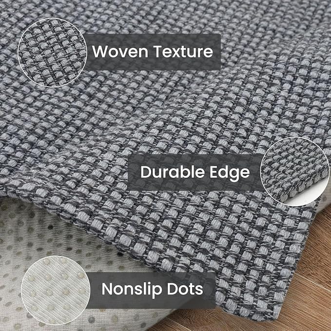 IOHOUZE Washable Runner Rug 2.6x10 Non Slip Rubber Backed Long Hallway Runner - Image 6