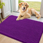 Smiry Dog Door Mat for Muddy Paws 36x24, Absorbent Dirt Trapper, Non-Slip by Smiry