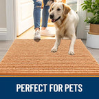 OLANLY Dog Door Mat for Muddy Paws 24x16, Ultra Absorbent Chenille Mud Doormat - Image 6