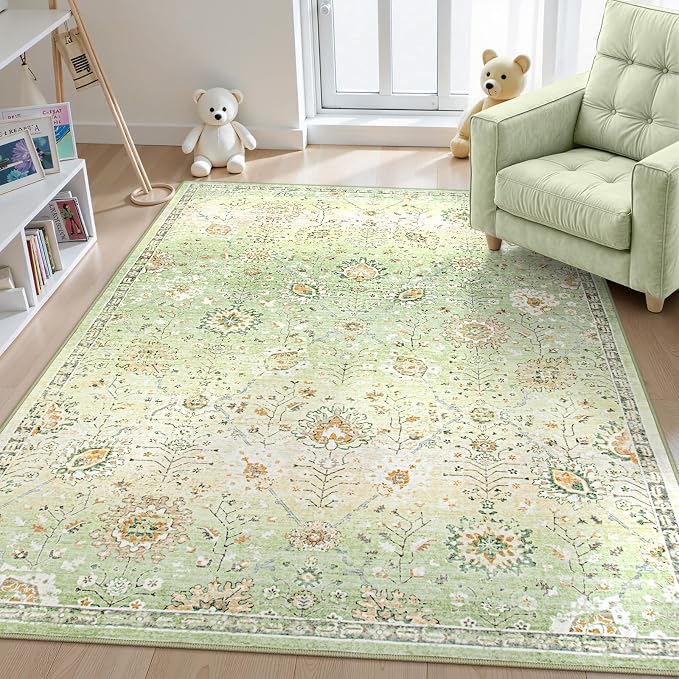 Lahome Flavie 5x7 Sage Green Rugs - Image 8